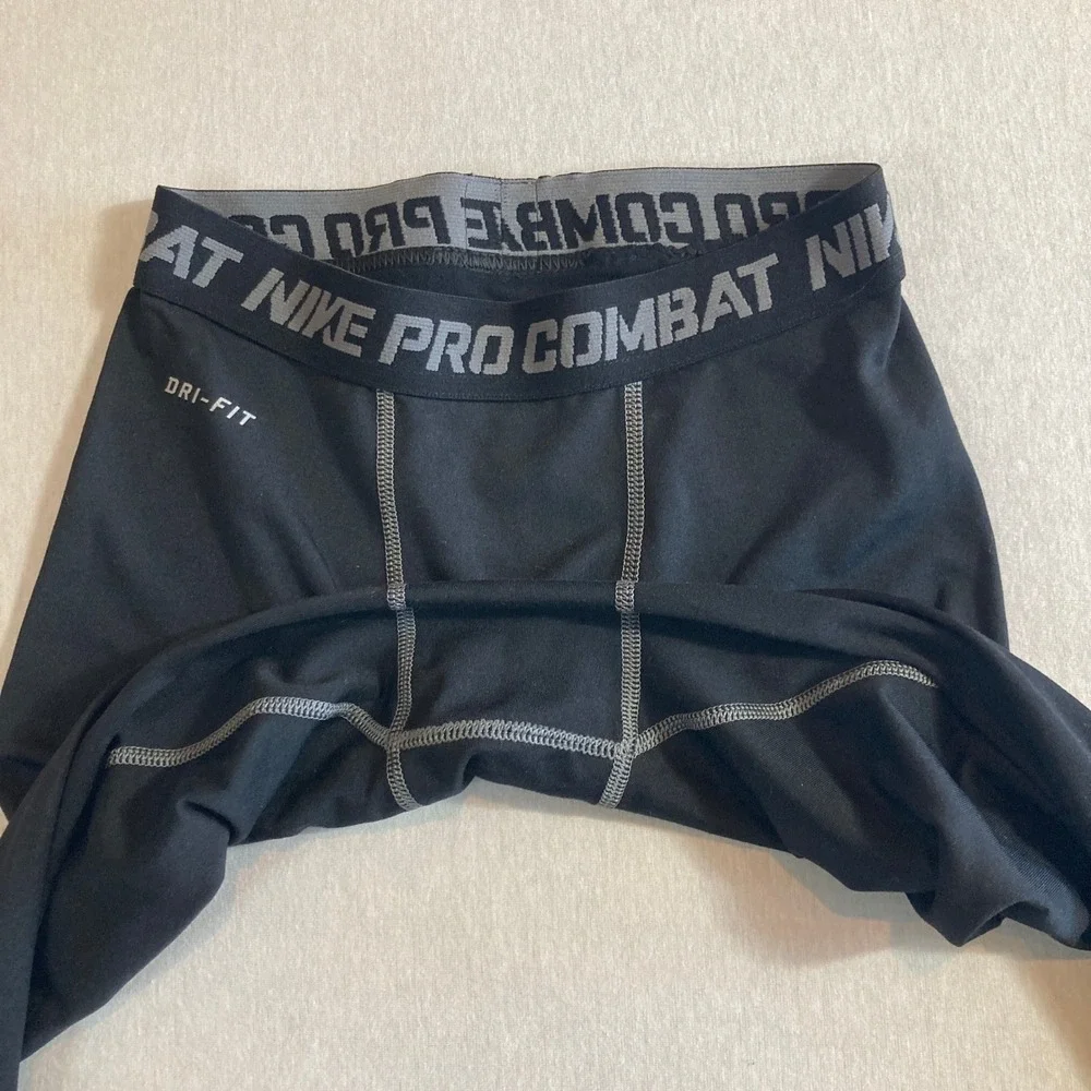 Nike Pro Combat Dri-FIT Compression Tights Mens Medium Black Leggings Base Layer